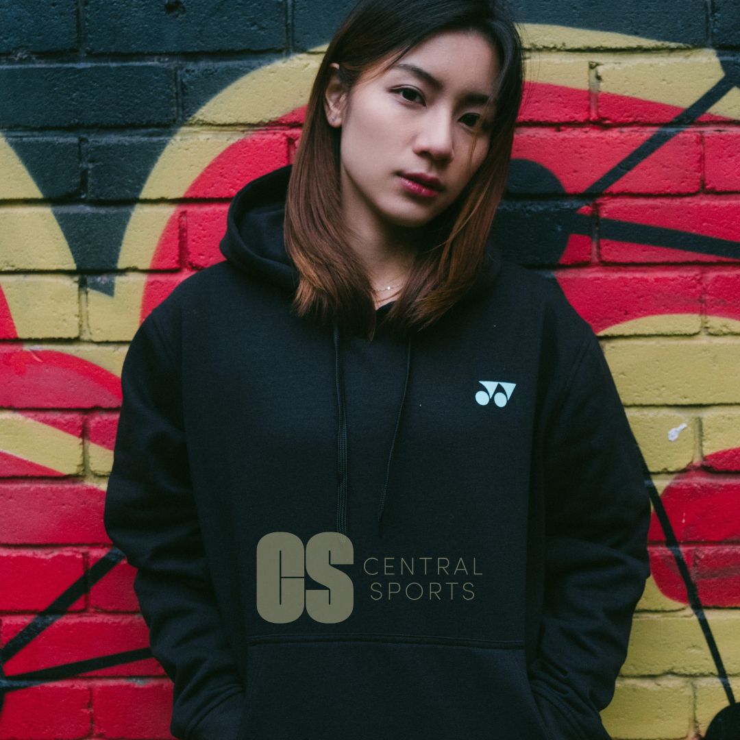 Yonex Coiled Snake Unisex Hood Black Clothing Yonex