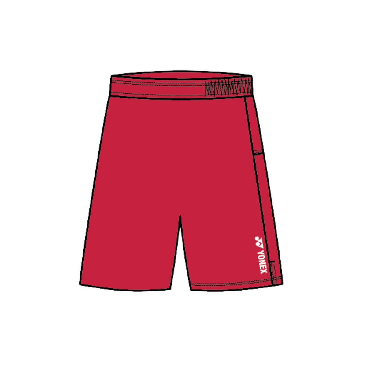 Yonex England Masters Shorts Men - Red Red Clothing Yonex Teamwear