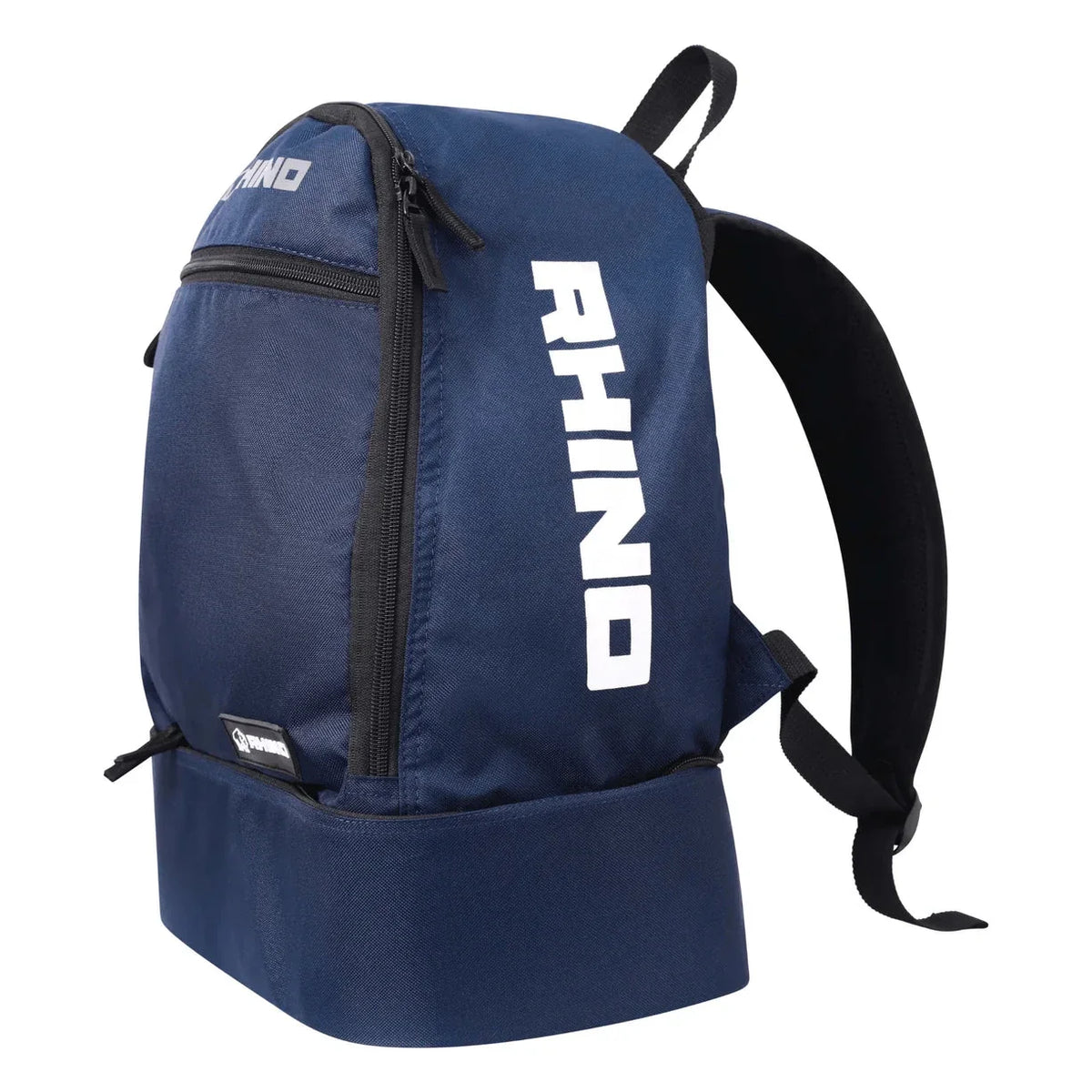 Rhino Squad Backpack, Black/Navy, back view