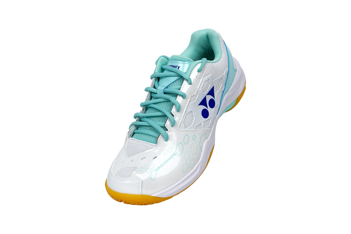 Yonex SHB101EX Power Cushion 101 Badminton Shoe Unisex - White/Mint Badminton Shoes Yonex