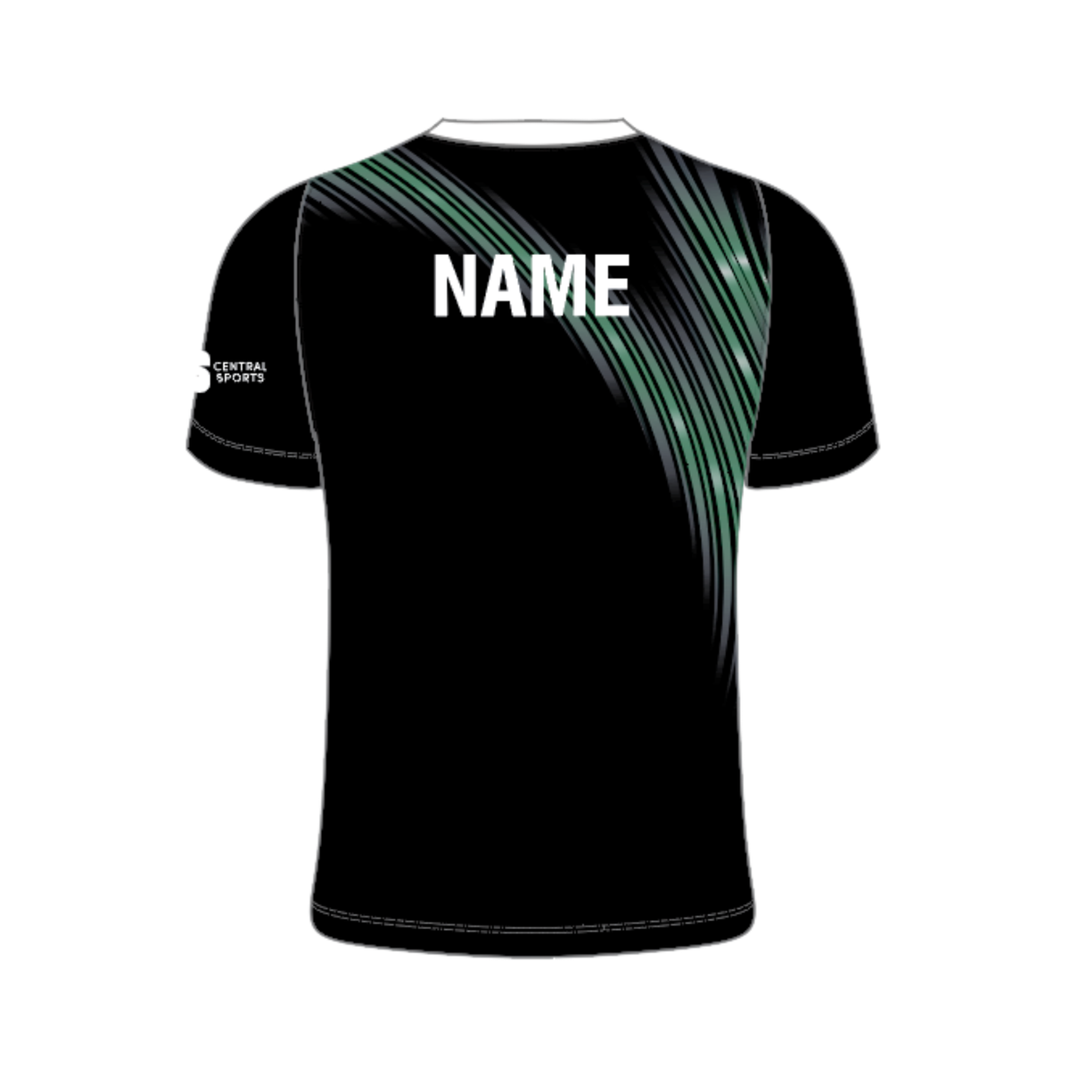 Yonex Kit Teamwear BBA T012 Vortex V Neck T-Shirt Junior - Black/Green/White Clothing Yonex Teamwear