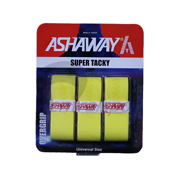 Ashaway Super Tacky Overgrips (3 Pieces) Yellow 3 Pieces Clearance Ashaway