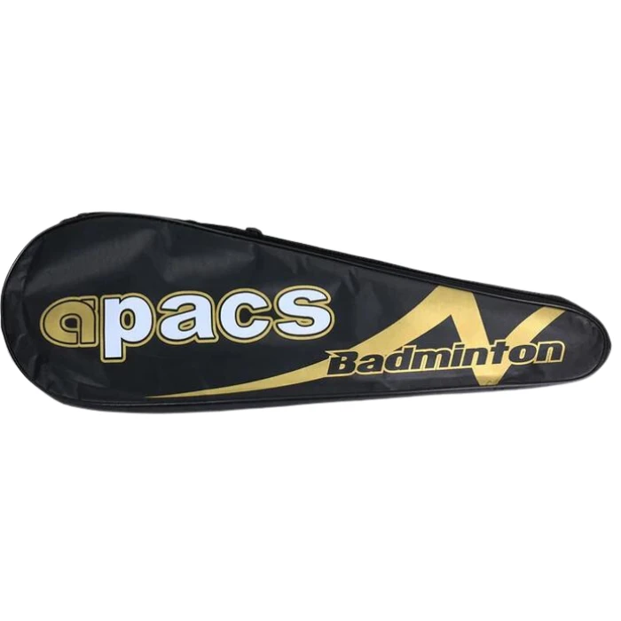 Apacs W-120g Badminton Training Racket (Strung), Black/Pink, packaging view