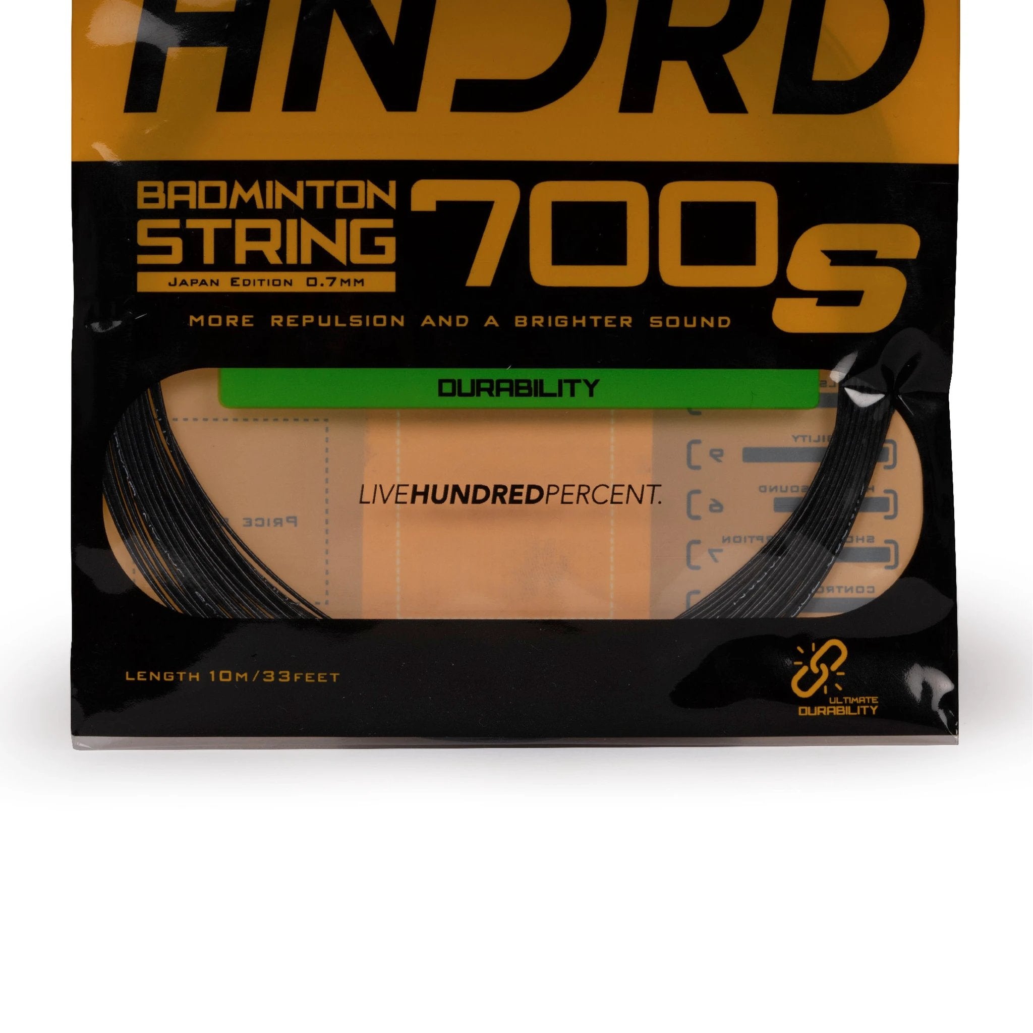 Hundred 700 S Badminton String HBAA-2M045-2 String (Packs) Hundred
