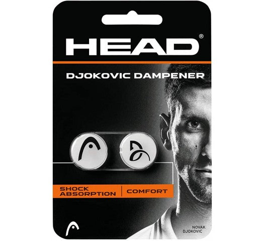 Head Djokovic Dampener 285704 Twin Pack WHITE Dampener Head