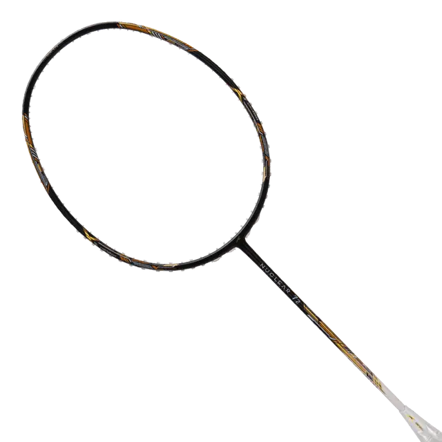 Hundred Nuclear 72 6U Badminton Racket - Black/White/Gold Badminton Rackets Hundred
