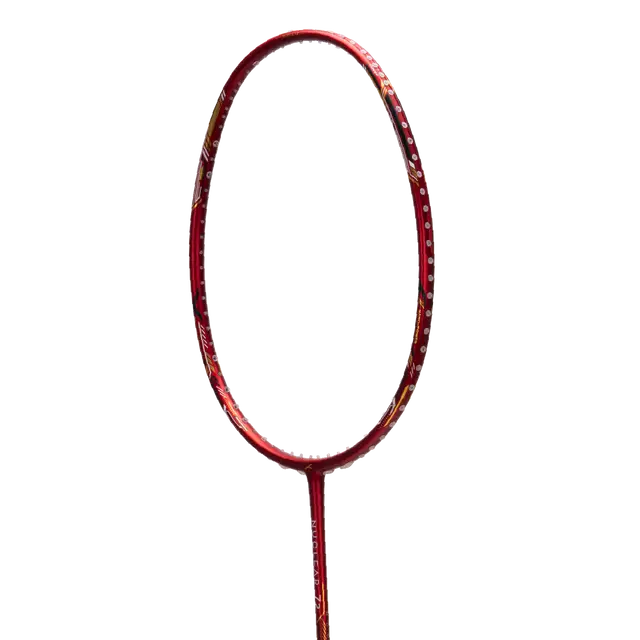 Hundred Nuclear 72 6U Badminton Racket - Dark Red/Black/Gold Badminton Rackets Hundred