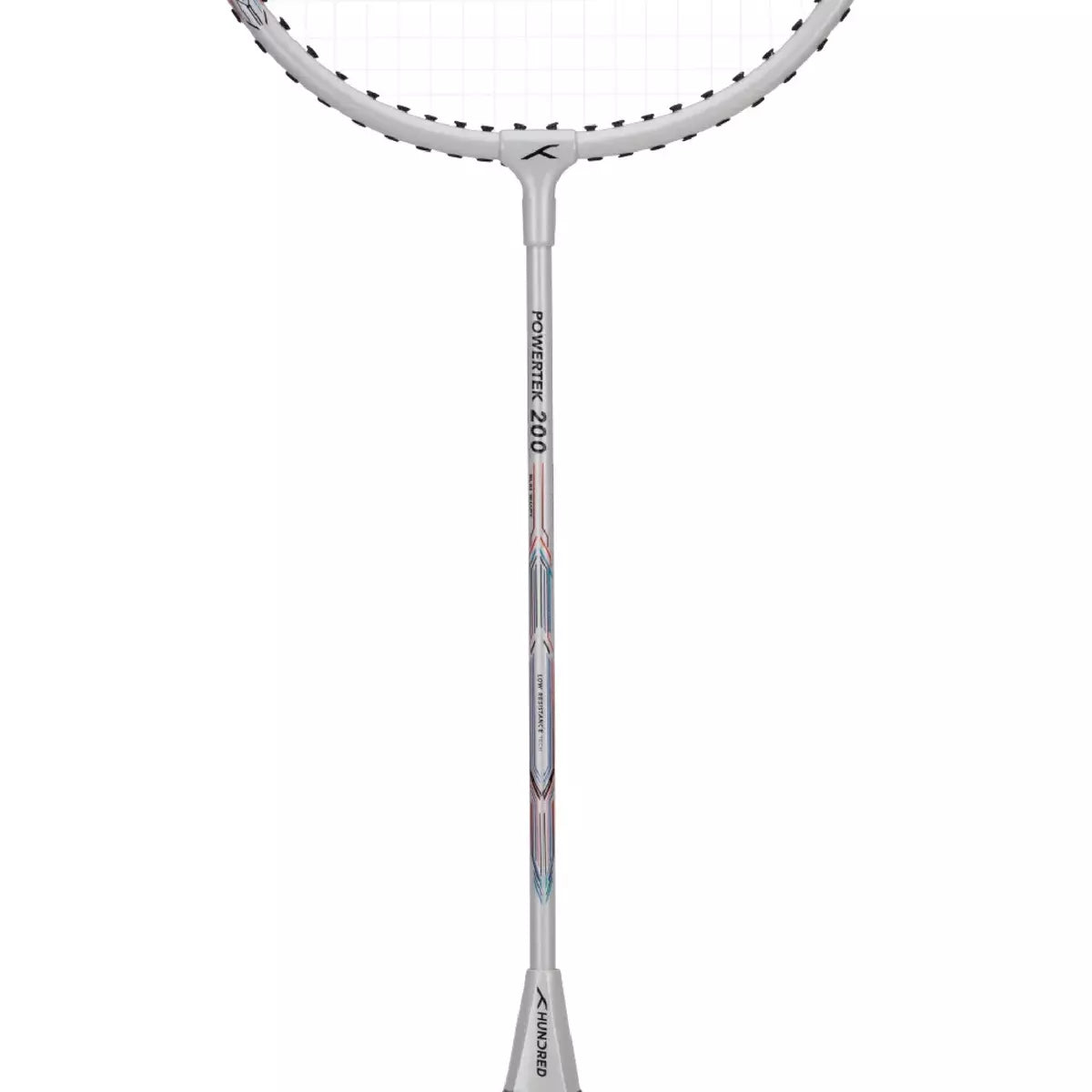 Hundred Powertek 200 2U Badminton Racket - White White 2U6 Badminton Rackets Hundred