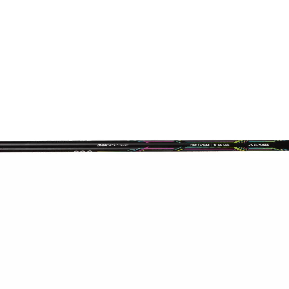 Hundred Powertek 200 2U Badminton Racket - Black Badminton Rackets Hundred