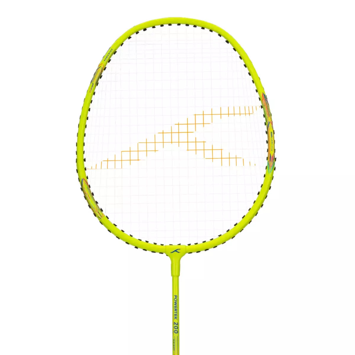 Hundred Powertek 200 2U Badminton Racket - Neon Green Badminton Rackets Hundred