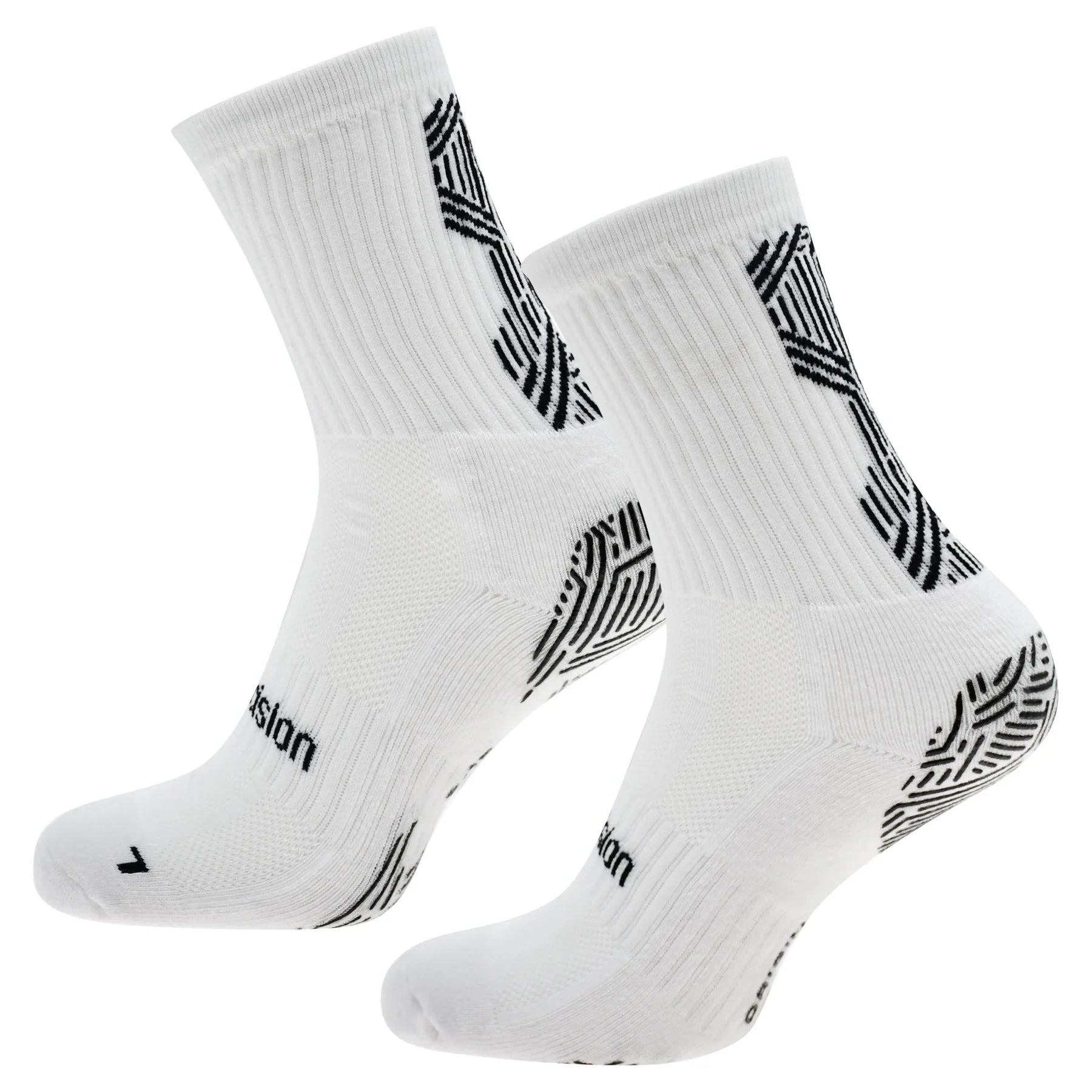 Precision Origin.0 Grip Socks Unisex - White/Black