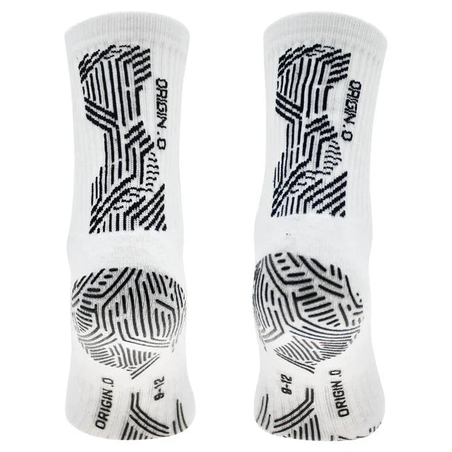 Precision Origin.0 Grip Socks Unisex - White/Black Clothing Precision Training