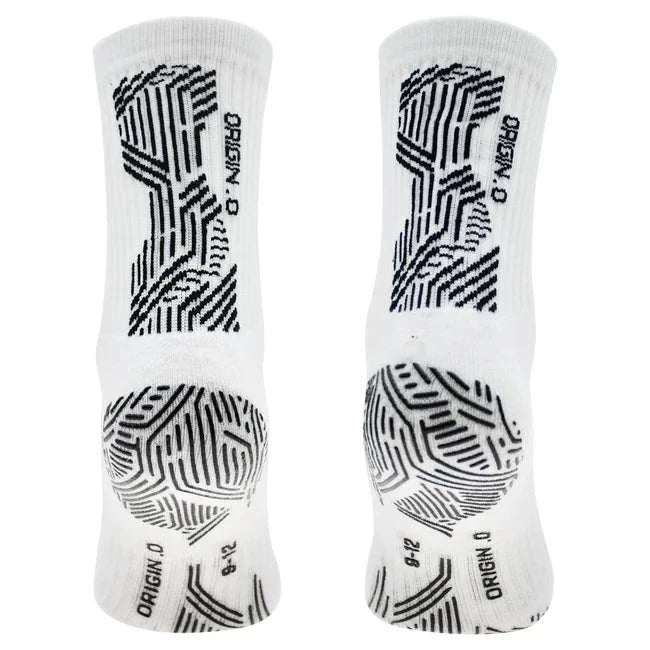 Precision Origin.0 Grip Socks Unisex, White/Black, detail view