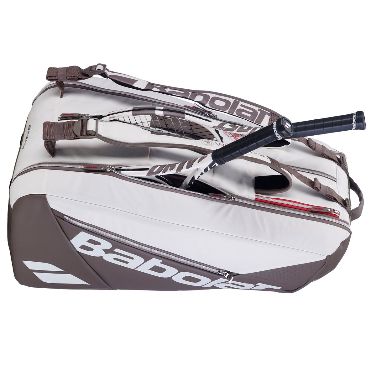 Babolat RH9 Pure Wimbledon 2026 Racket Bag, White, front view