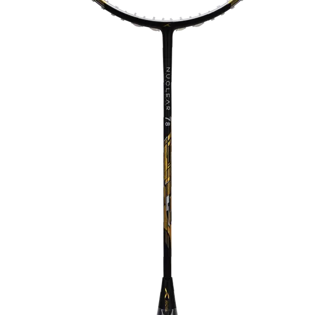 Hundred Nuclear 78 5U Badminton Racket - Black/Gold Badminton Rackets Hundred