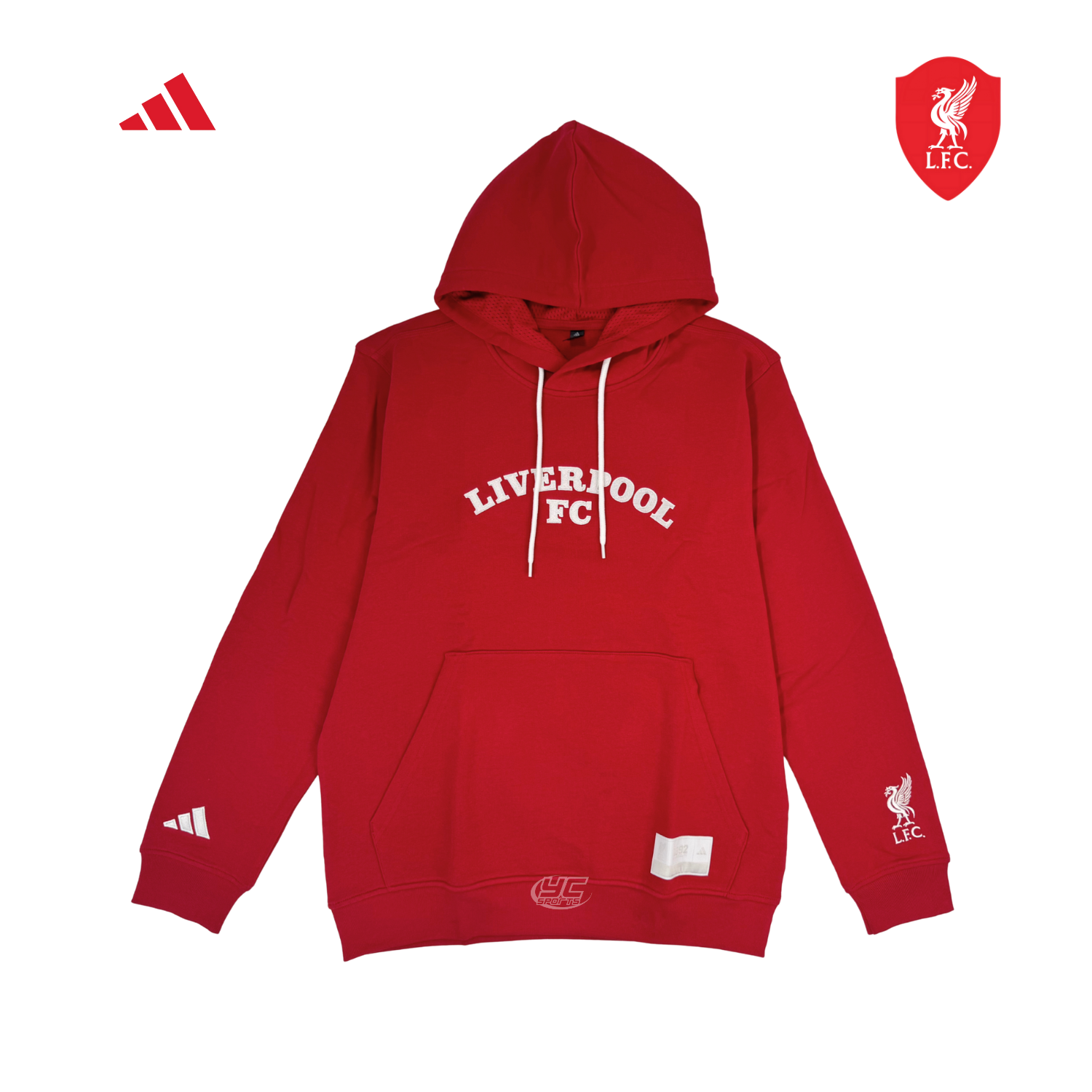 Adidas Liverpool F.C. 25/26 US Hoodie Men - Red Red Clothing Adidas