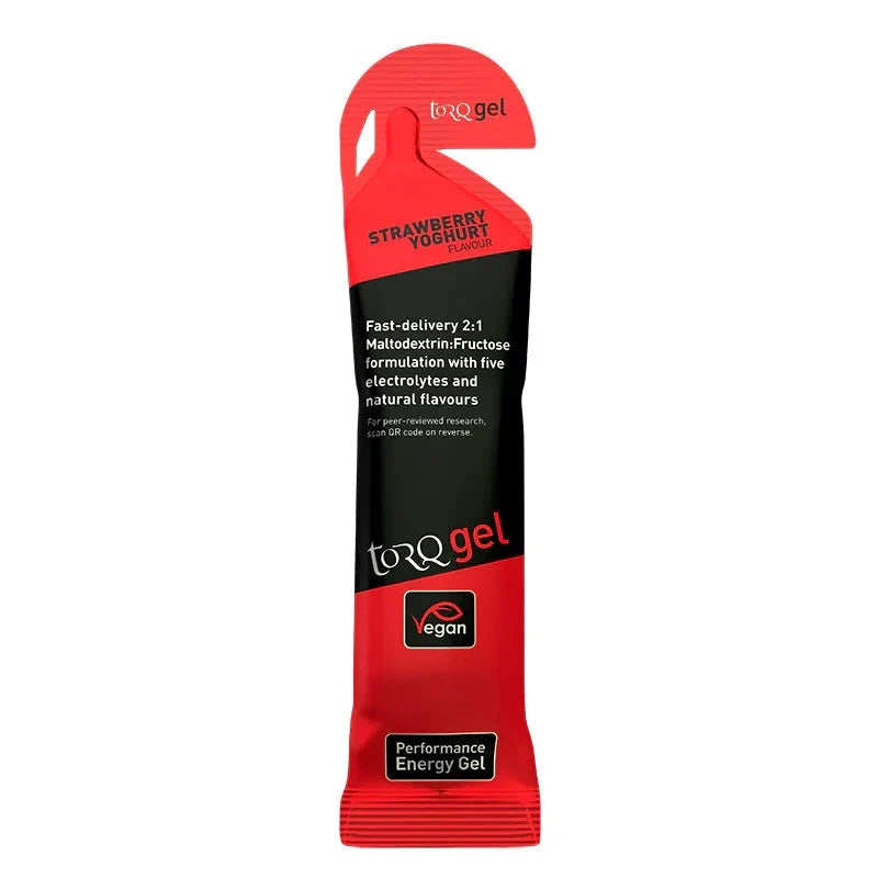 Torq Energy Gels - Single - Strawberry Yoghurt Clearance Torq