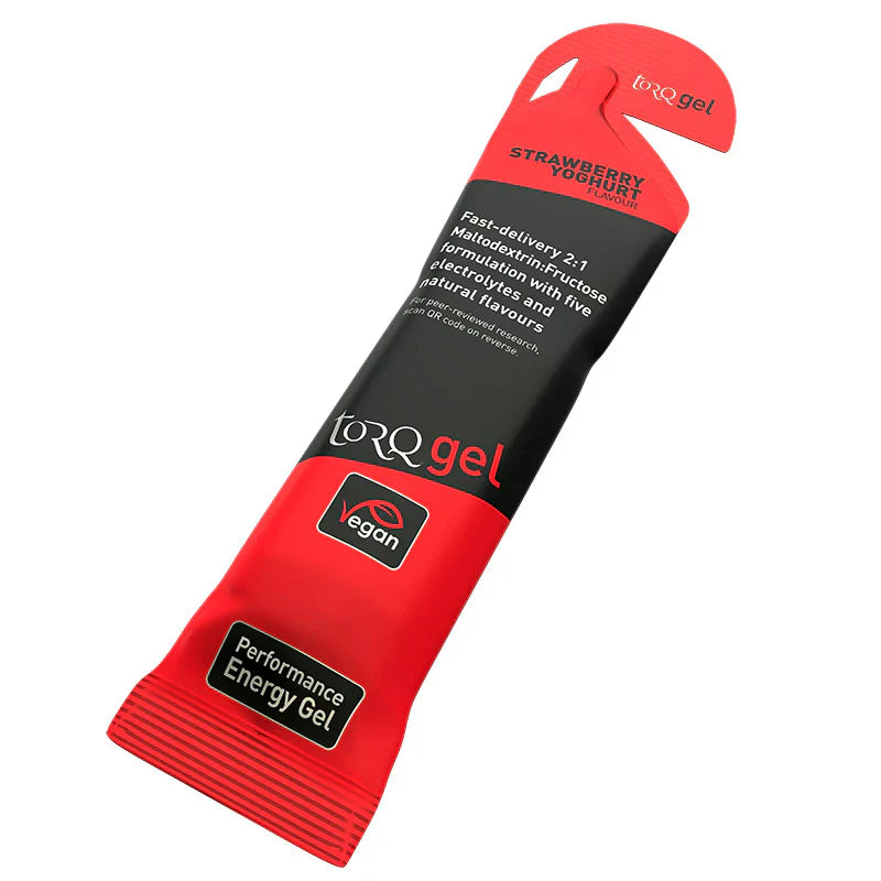 Torq Energy Gels - Single - Strawberry Yoghurt Strawberry Yoghurt Clearance Torq