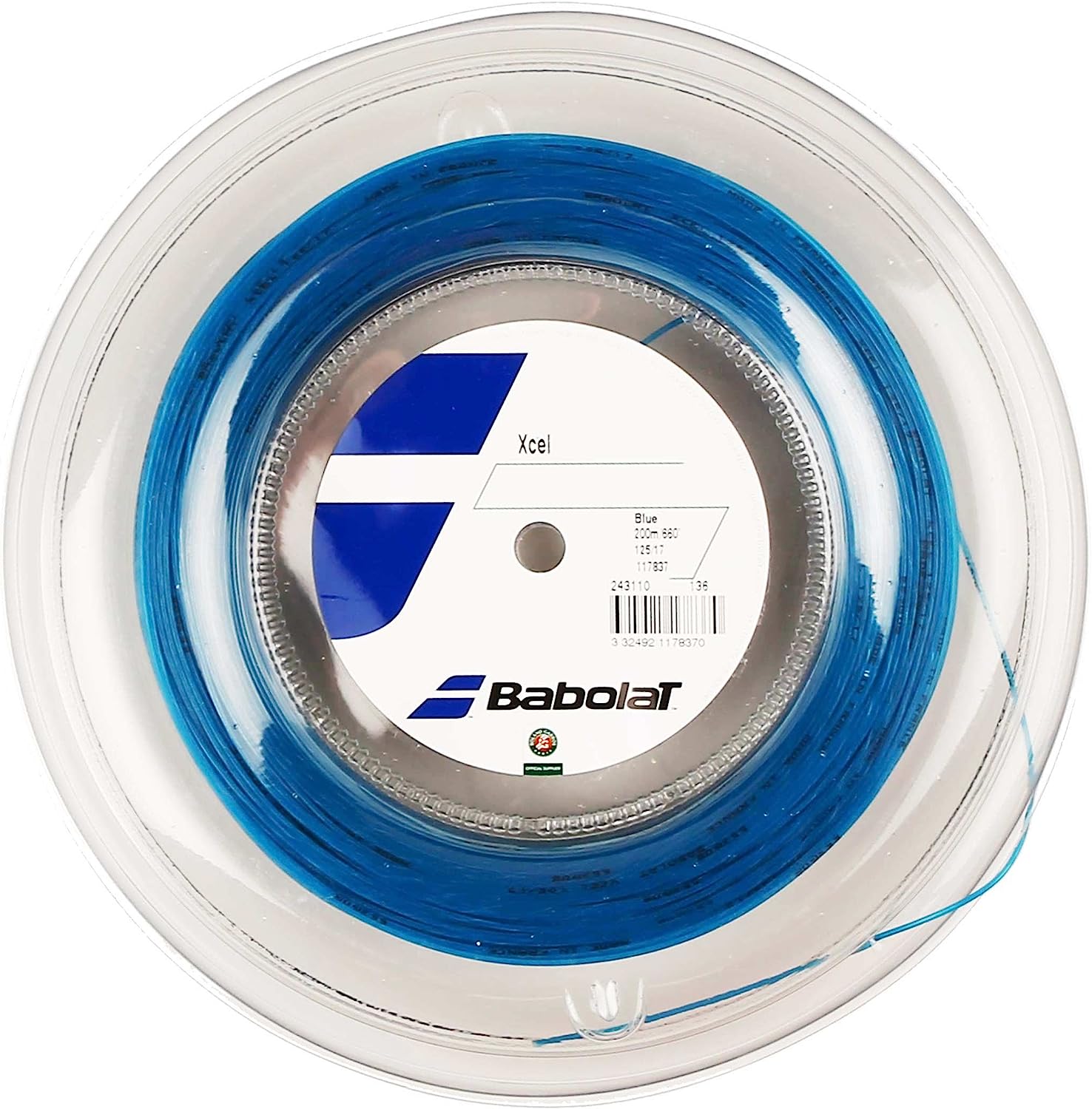 Babolat Xcel 660 1.25mm/200m Tennis String 200m Reel Blue String (Reel) Babolat