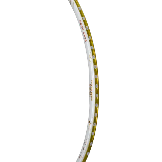 Hundred Ioniq 80 Limited Edition 4U Badminton Racket - White/Gold Badminton Rackets Hundred