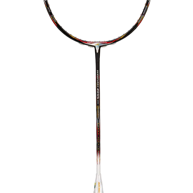 Hundred Aeroflash 8000 Attack 4U Badminton Racket - Black/White/Silver Black White Silver 4U6 Badminton Rackets Hundred