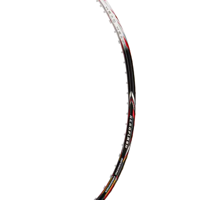 Hundred Aeroflash 8000 Attack 4U Badminton Racket - Black/White/Silver Badminton Rackets Hundred