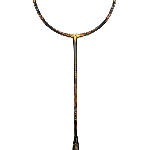 Hundred Aeroflash 8000 Attack 4U Badminton Racket - Charcoal/Black/Gold Charcoal Black Gold 4U6 Badminton Rackets Hundred