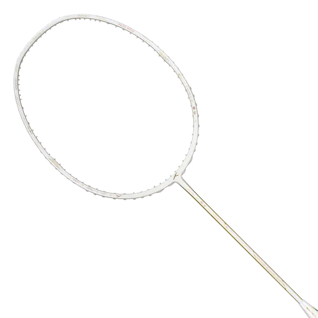 Hundred Ioniq 80 Limited Edition 4U Badminton Racket - White/Gold Badminton Rackets Hundred