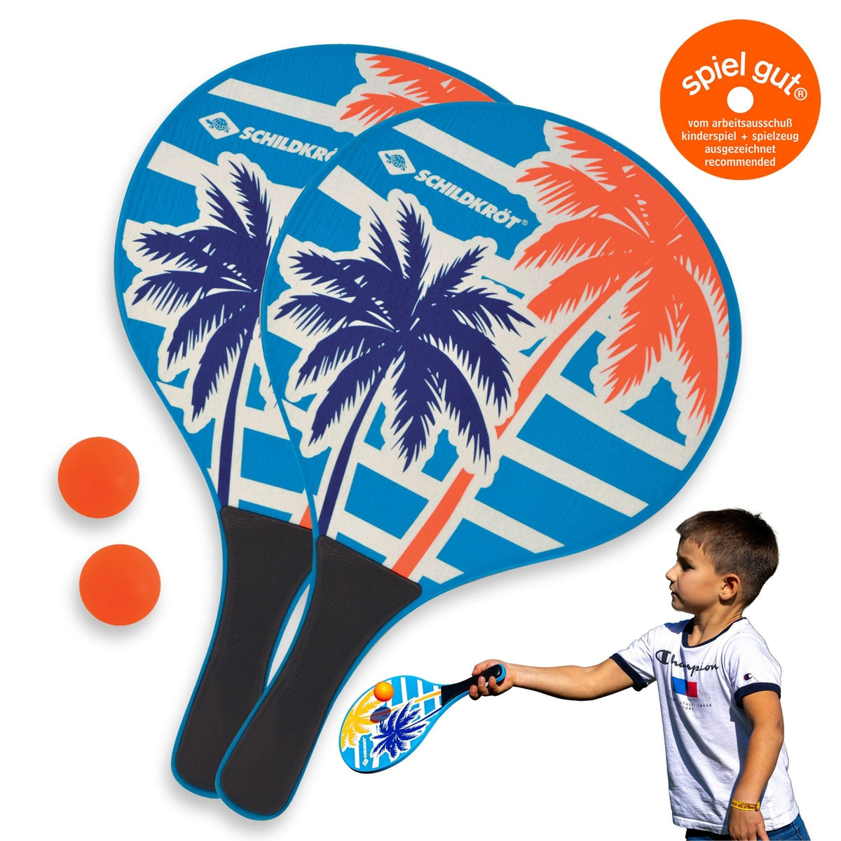 Donic-Schildkroet Schildkröt Ocean Beach Paddle Set, Blue