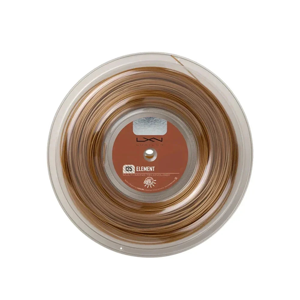 Luxilon Element 125 200M Tennis String Reel - Brown Bronze 1.25mm 200m String (Reel) Luxilon
