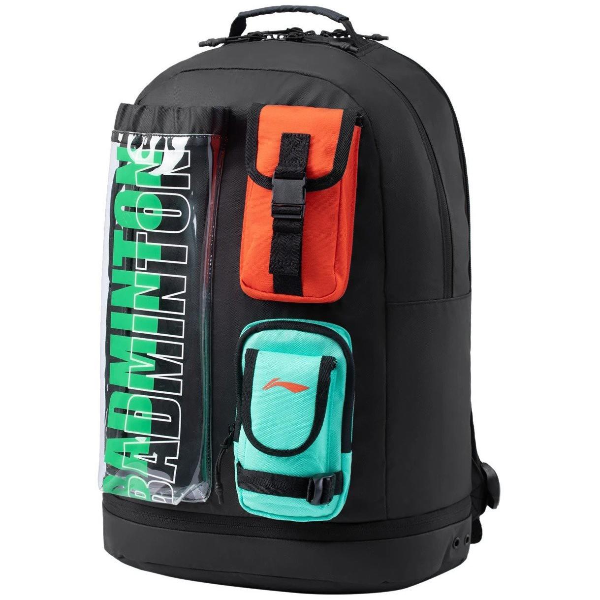 Li-Ning ABSS085 Badminton Backpack - Black Luggage Li-Ning