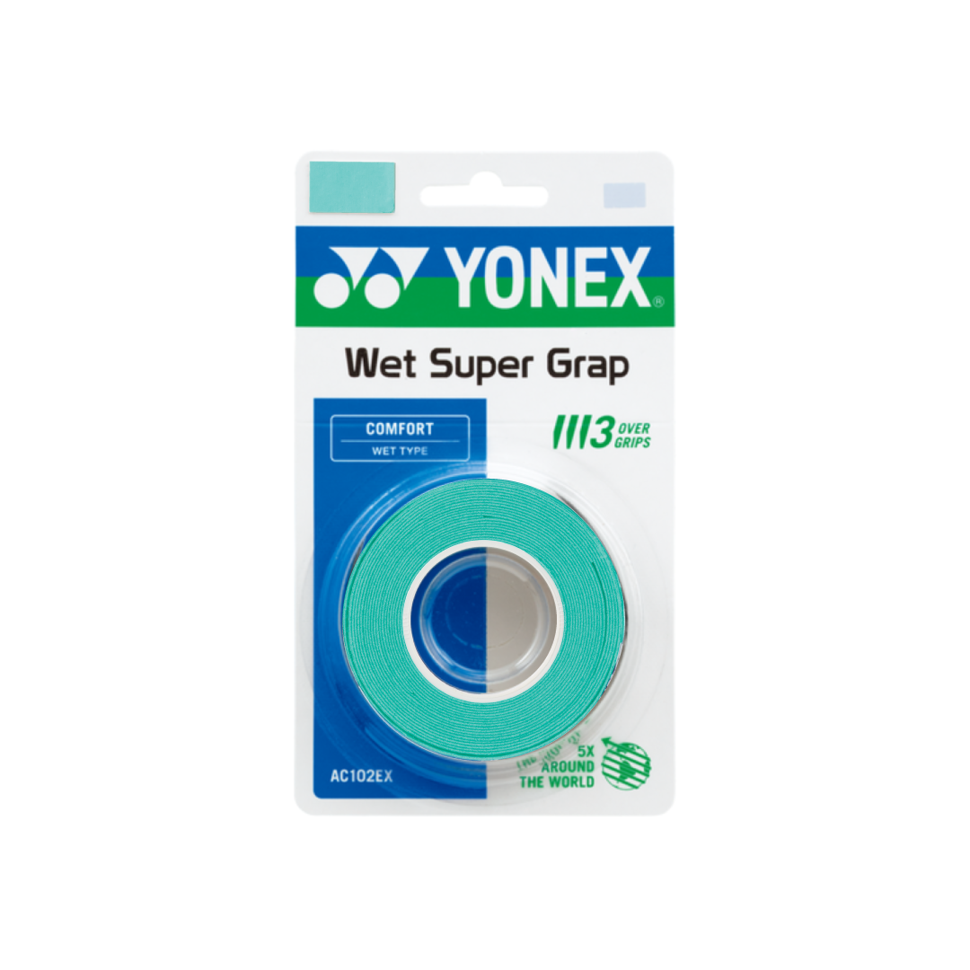 Yonex Wet Super Grap 3 Pcs - Multicolor Green 3 Pieces Clearance Yonex