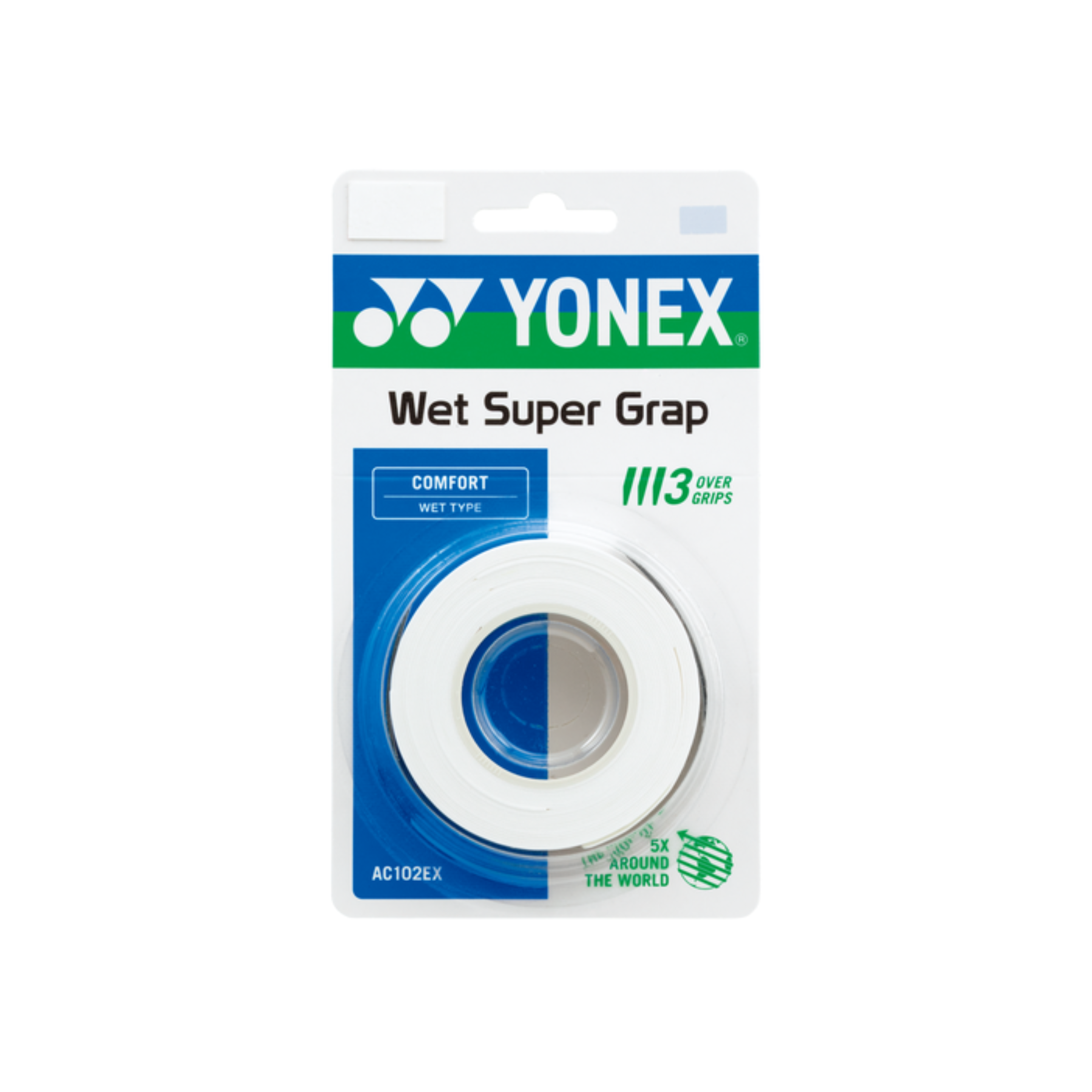 Yonex Wet Super Grap 3 Pcs - Multicolor White 3 Pieces Clearance Yonex