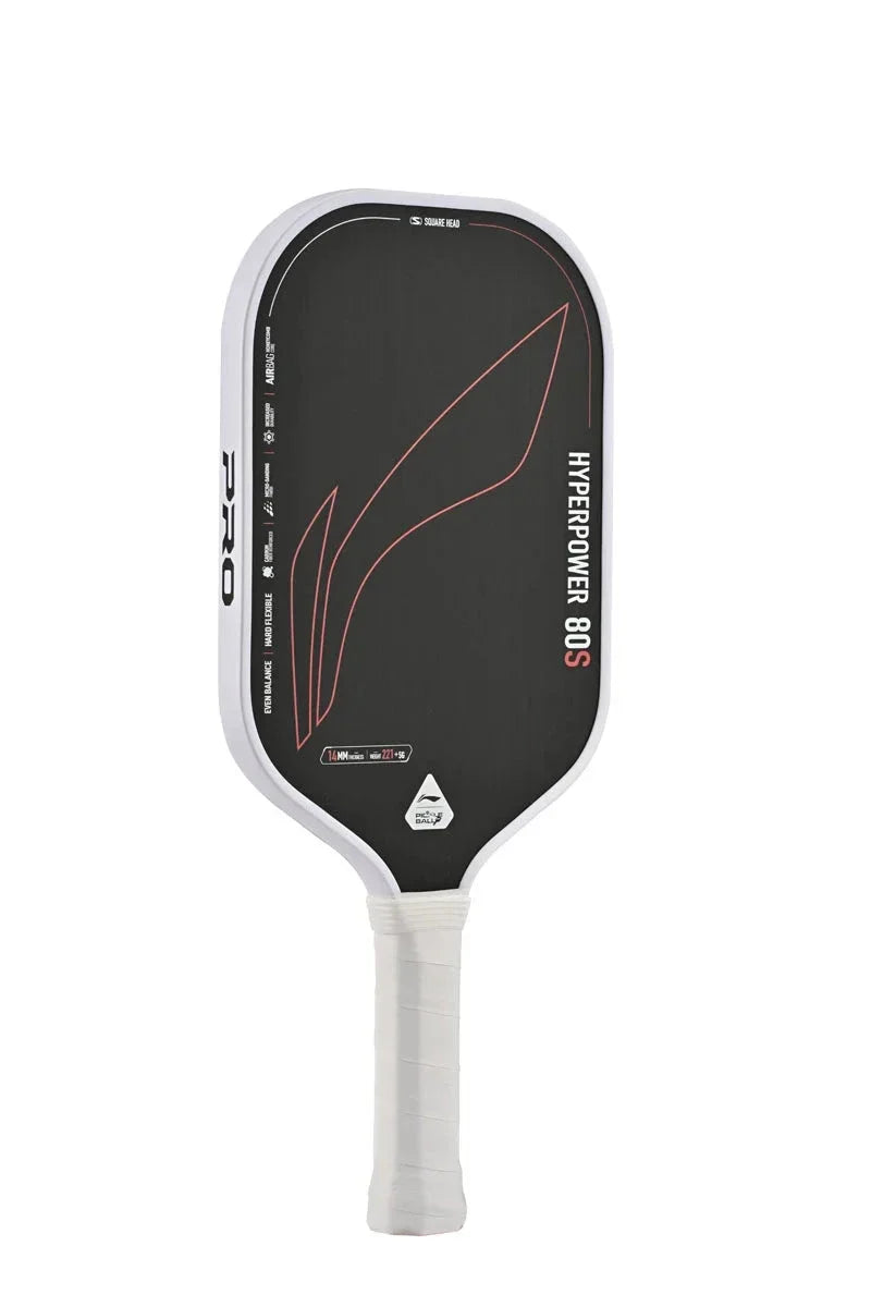 Li-Ning HyperPower 80S Pickleball Paddle, Black/White
