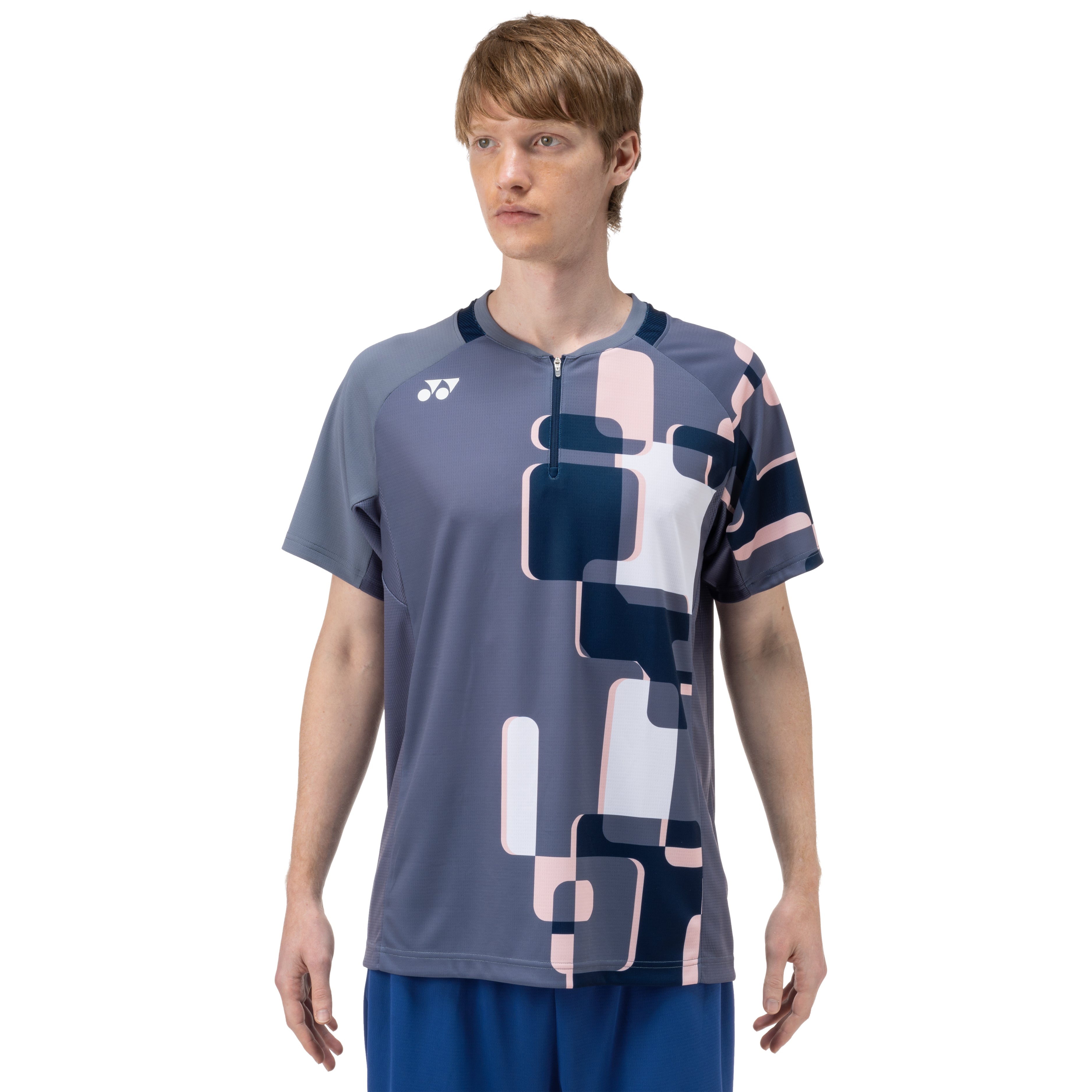 Yonex Crew Neck T-Shirt 10641EX Men - Grey Clothing Yonex