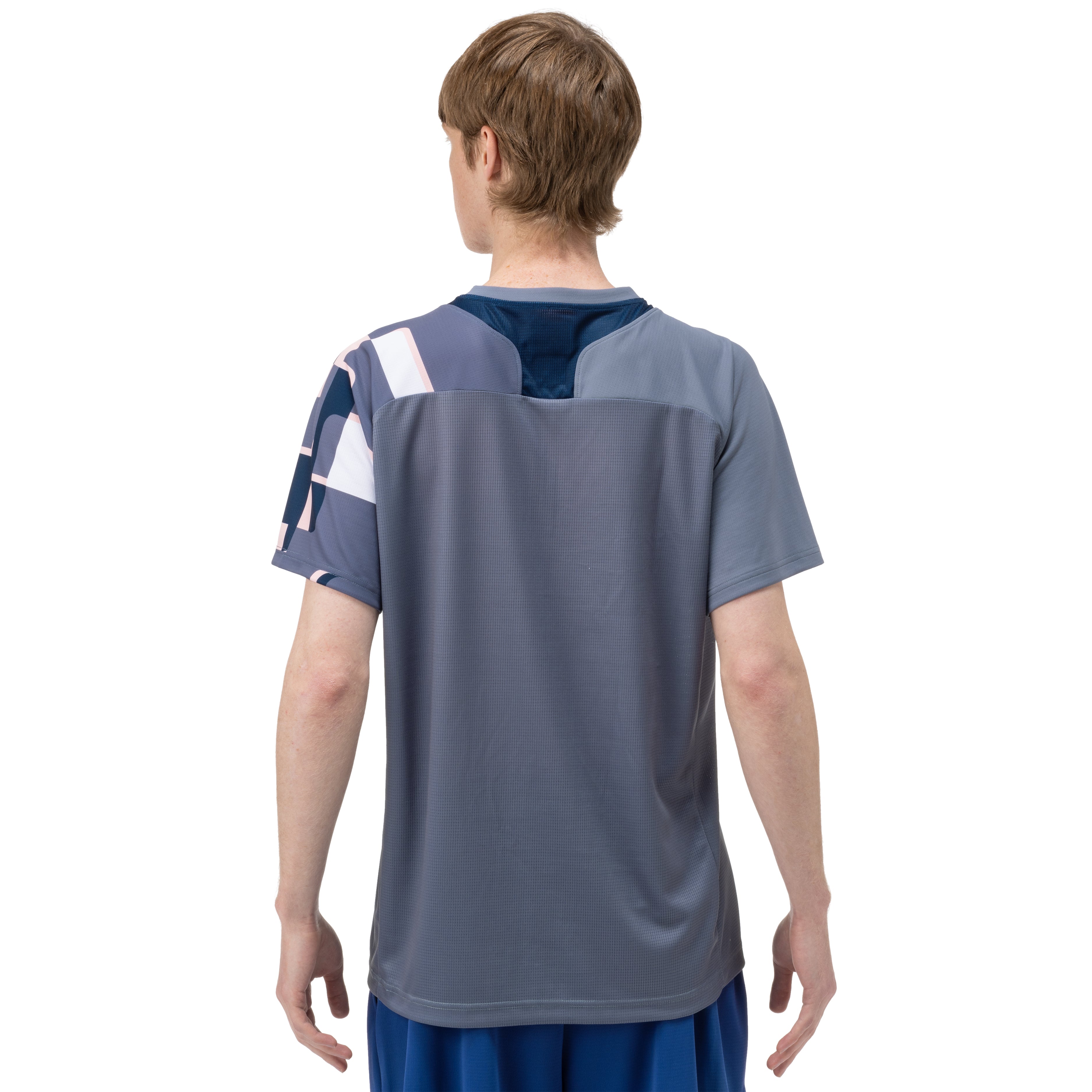 Yonex Crew Neck T-Shirt 10641EX Men - Grey Clothing Yonex