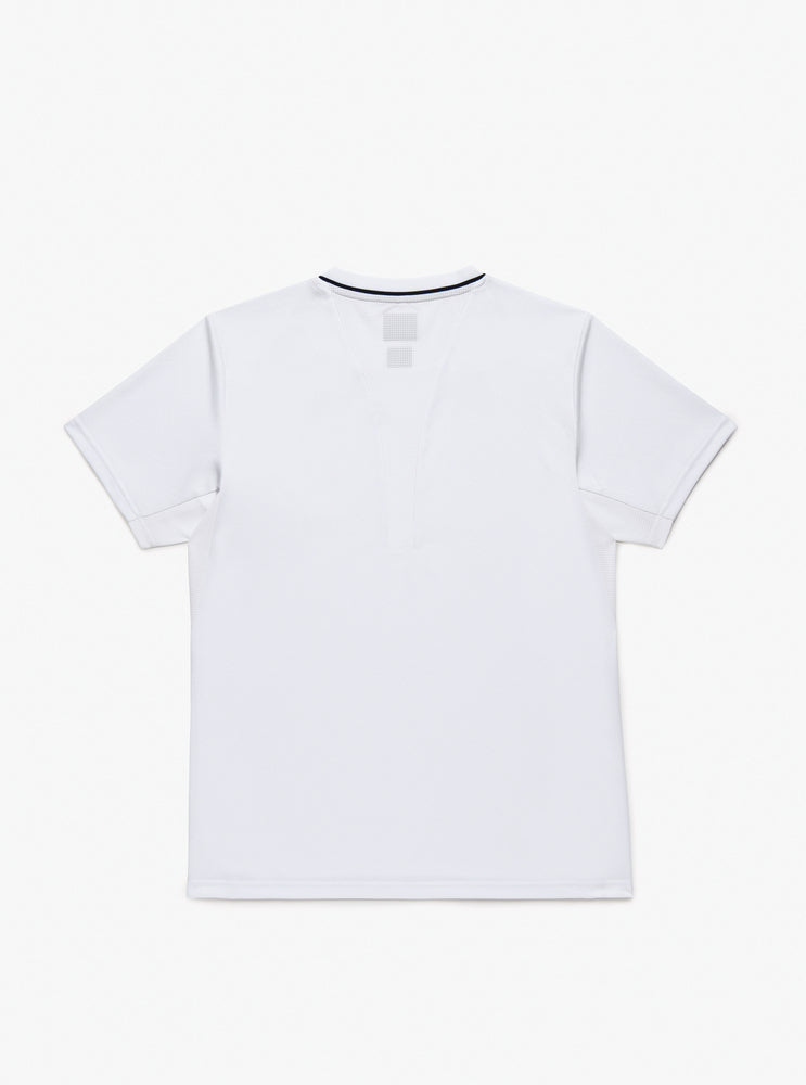 Yonex 10707YX Crew Neck Shirt Wimbledon 2026 Unisex - White Clothing Yonex