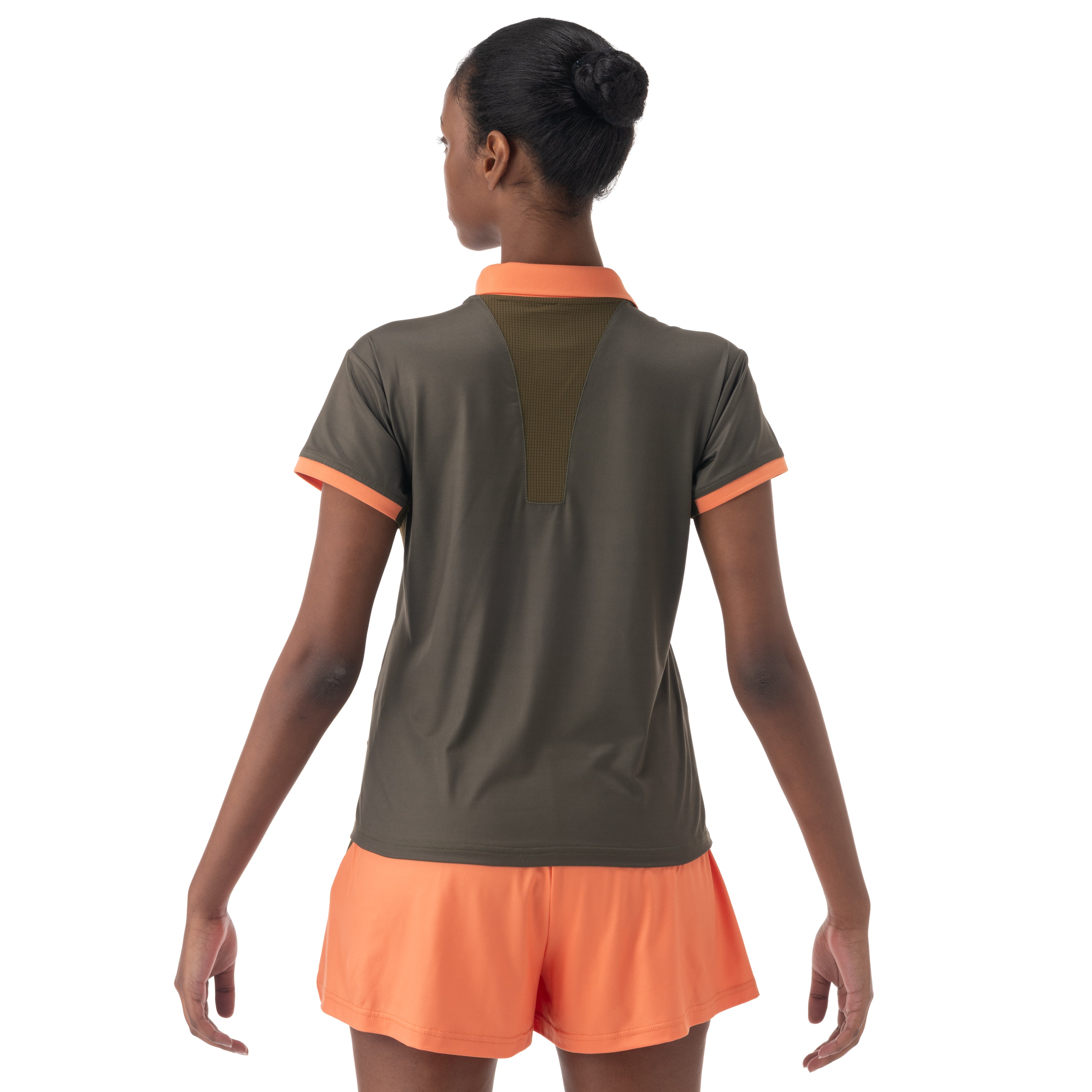 Yonex US Open 2025 Crew Neck Shirt Women - Brown Clothing Yonex