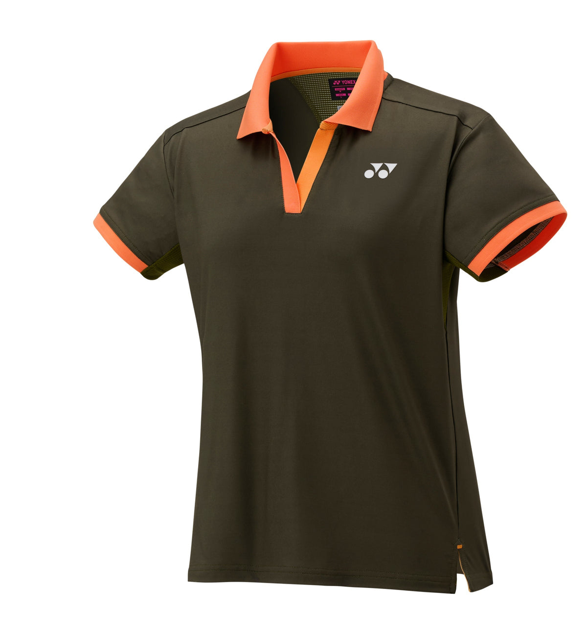 Yonex US Open 2025 Crew Neck Shirt Women, Brown, front view