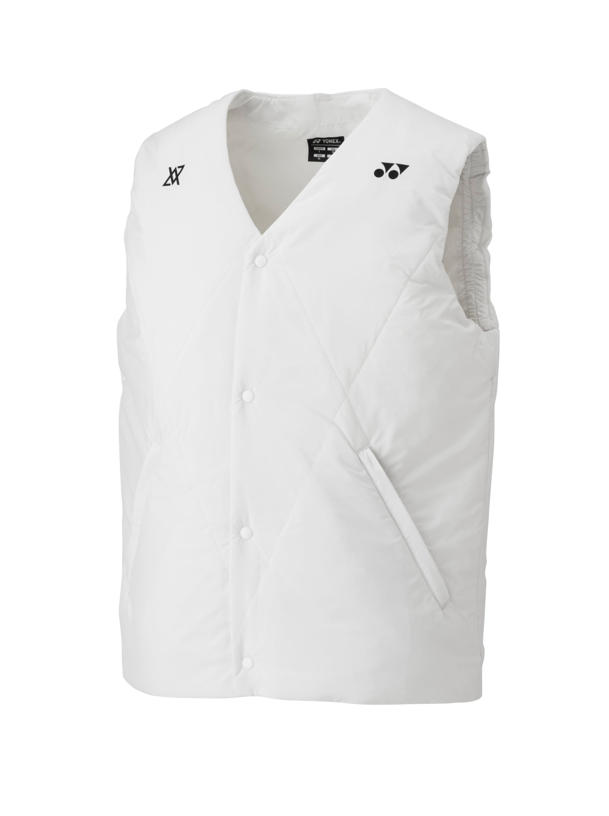 Yonex 90098EX Padded Vest Gilet Men - White - VA - Viktor Axelsen Collection Clothing Yonex