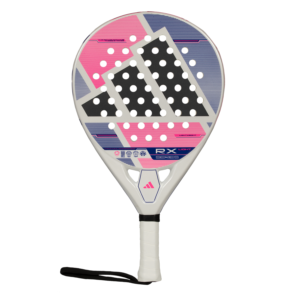 Adidas RX Series Light 2026 Padel Racket - White/Pink White Pink One Size Padel Adidas
