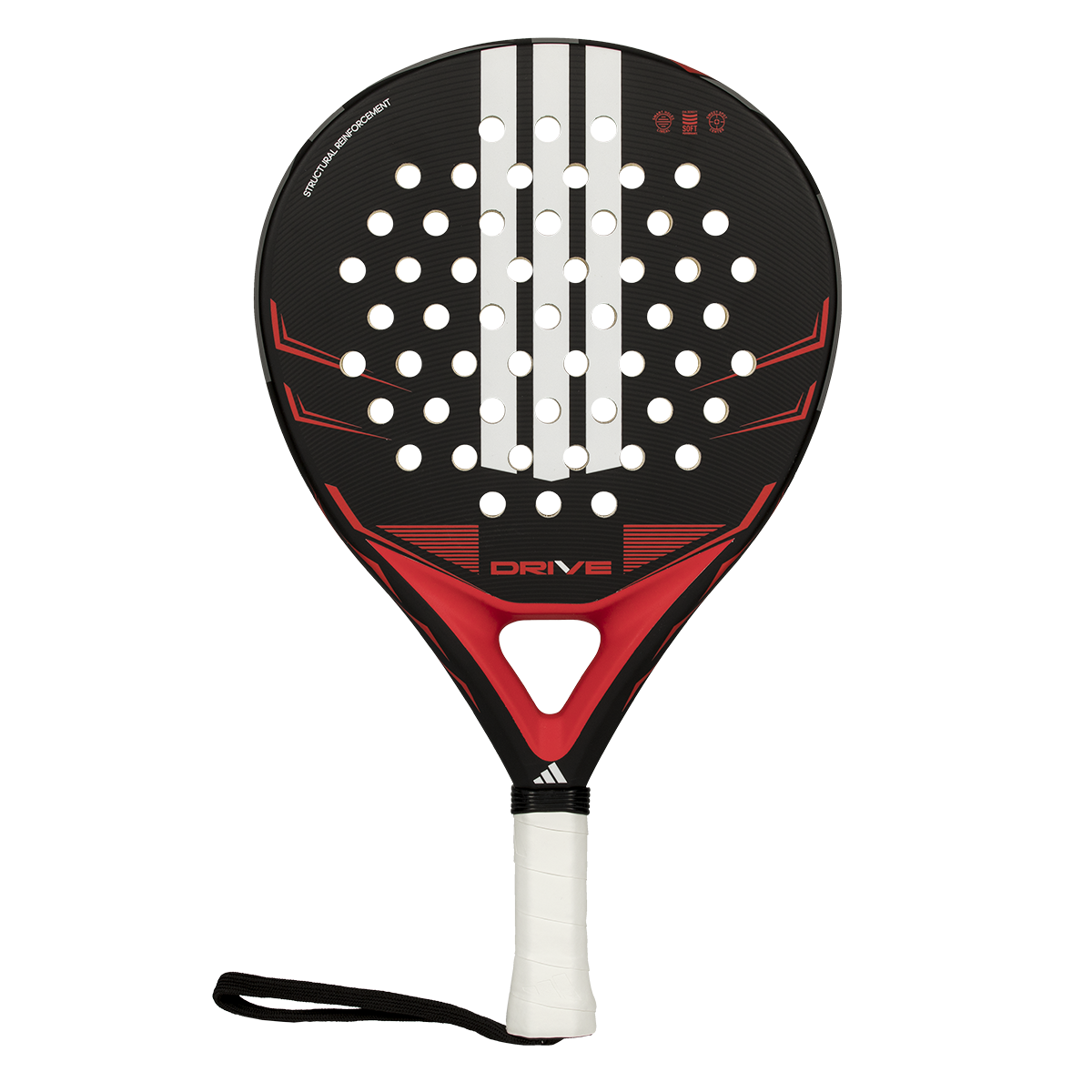 Adidas Drive Black 2026 Padel Racket - Black/Red Padel Adidas