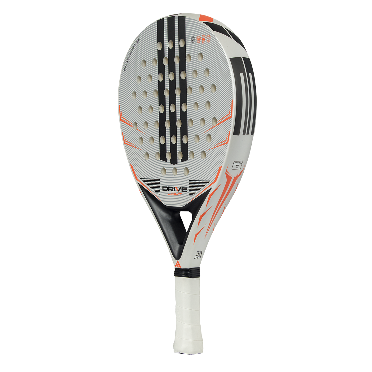 Adidas Drive Light 2026 Padel Racket - White/Orange Padel Adidas