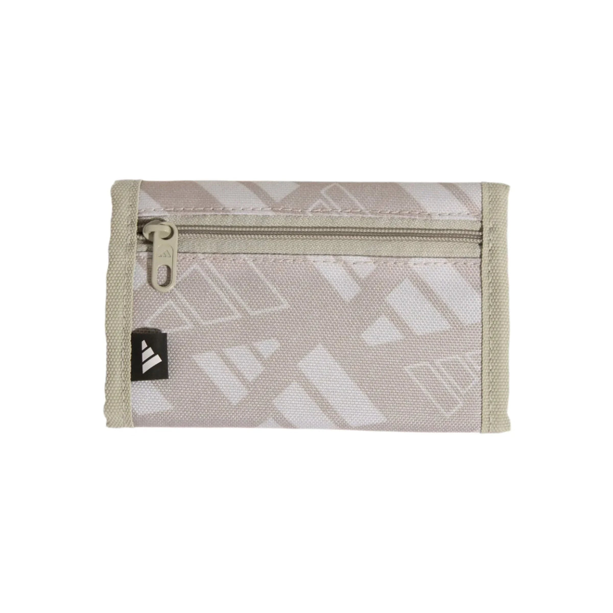 Adidas Linear Monogram Graphic Wallet, Grey/Black, side view