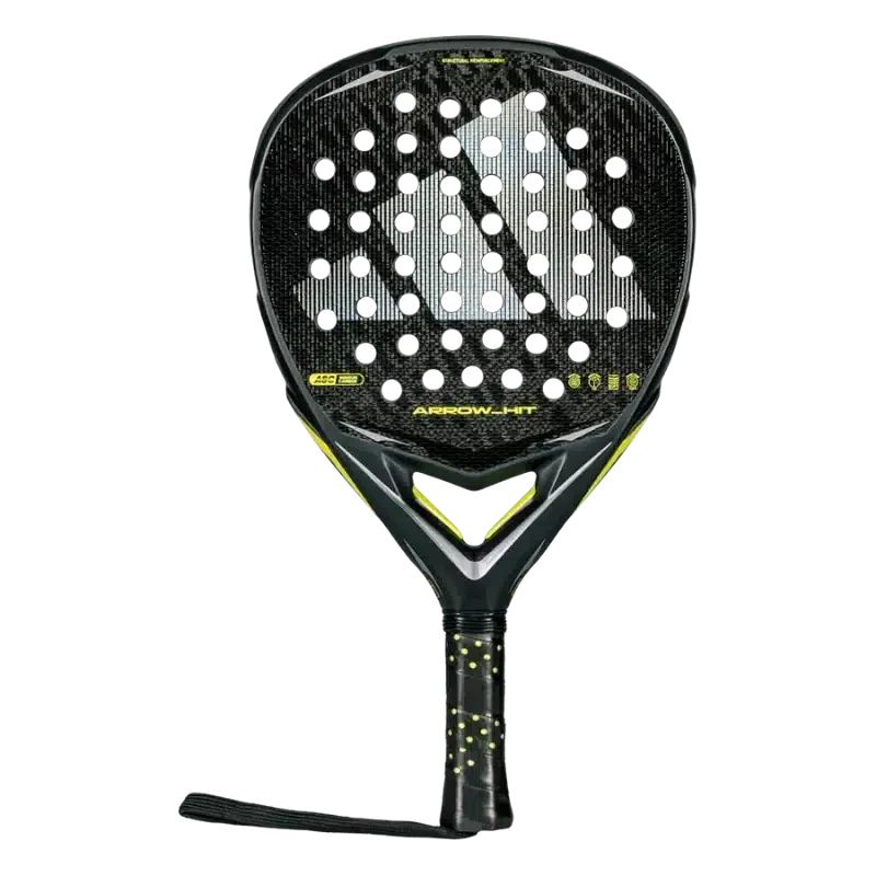 Adidas Arrow Hit 2026 Padel Racket - Black/Silver Black Silver One Size Padel Adidas