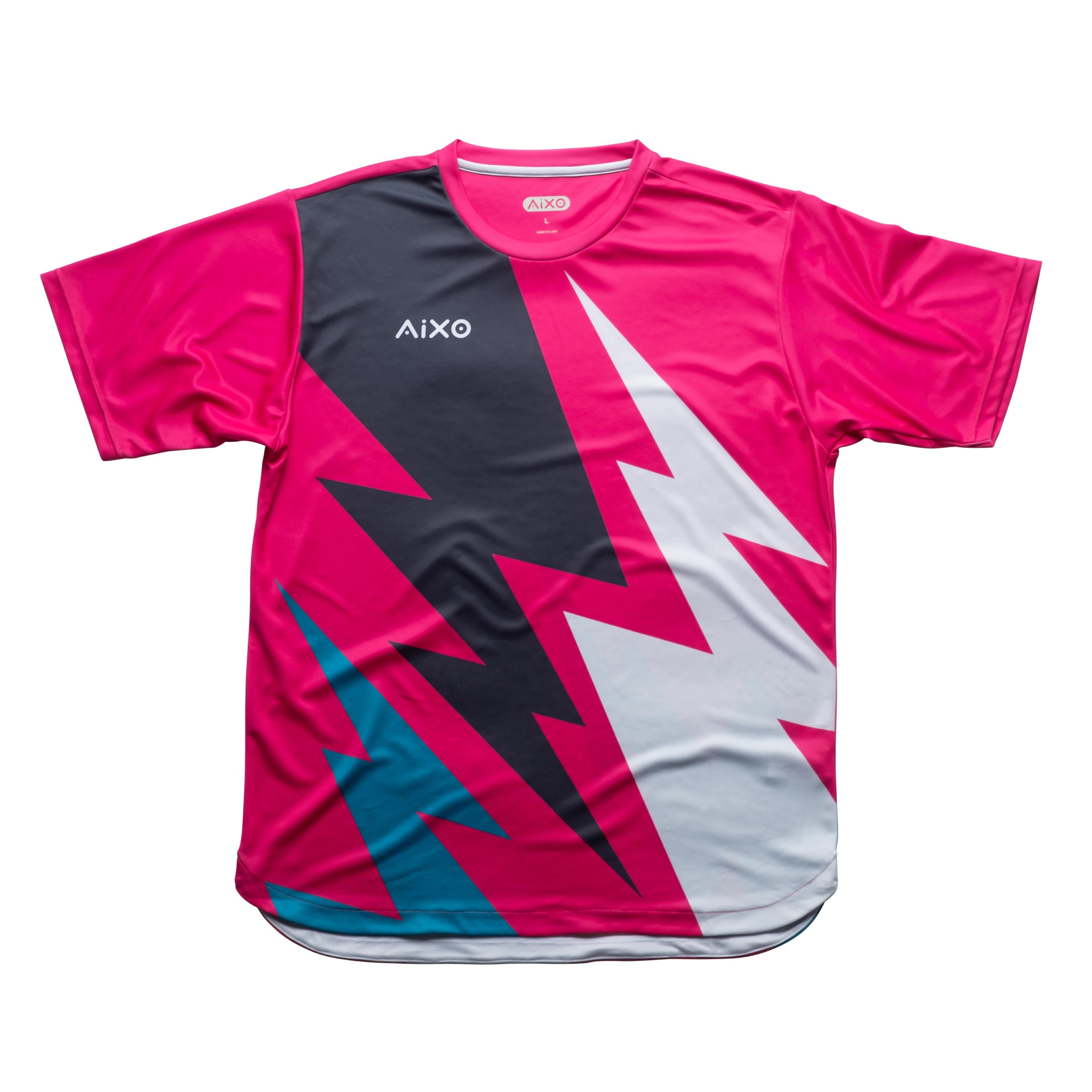 Aixo Bolt T-Shirt Mens (Teal) PINK T Shirt Aixo