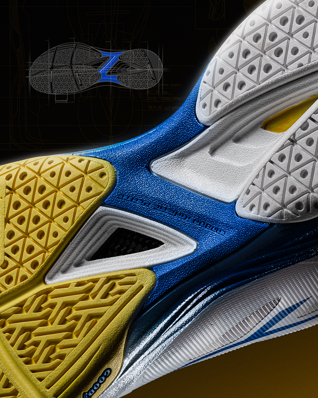 Hundred Phenom Badminton Shoes - Yellow/Lime Badminton Shoes Hundred