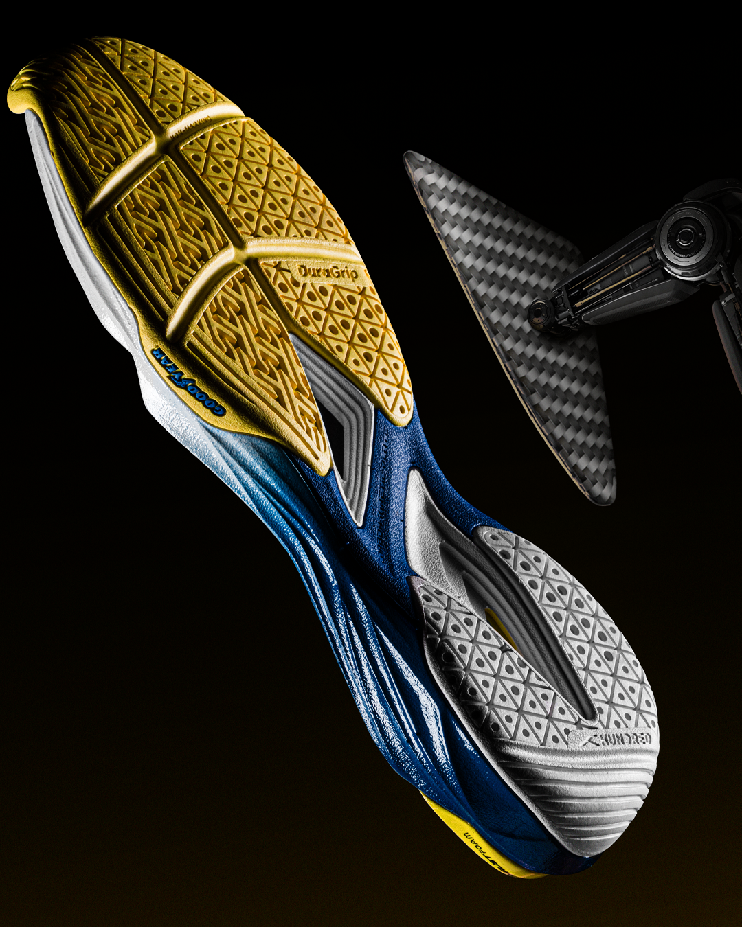 Hundred Phenom Badminton Shoes - Yellow/Lime Badminton Shoes Hundred
