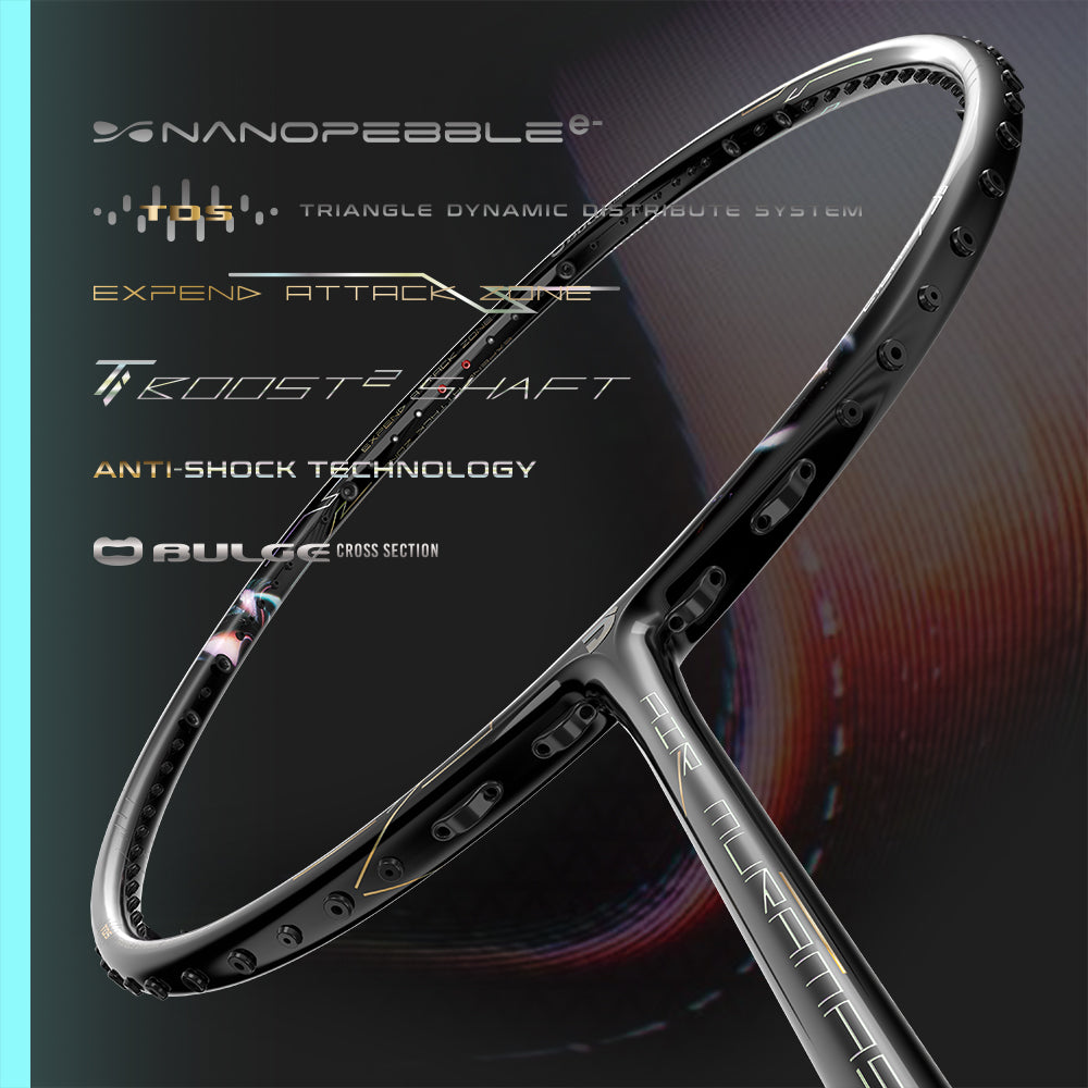 Jnice Air Muramasa Pro 6UG6 Badminton Racket Unstrung - Black Badminton Rackets JNICE