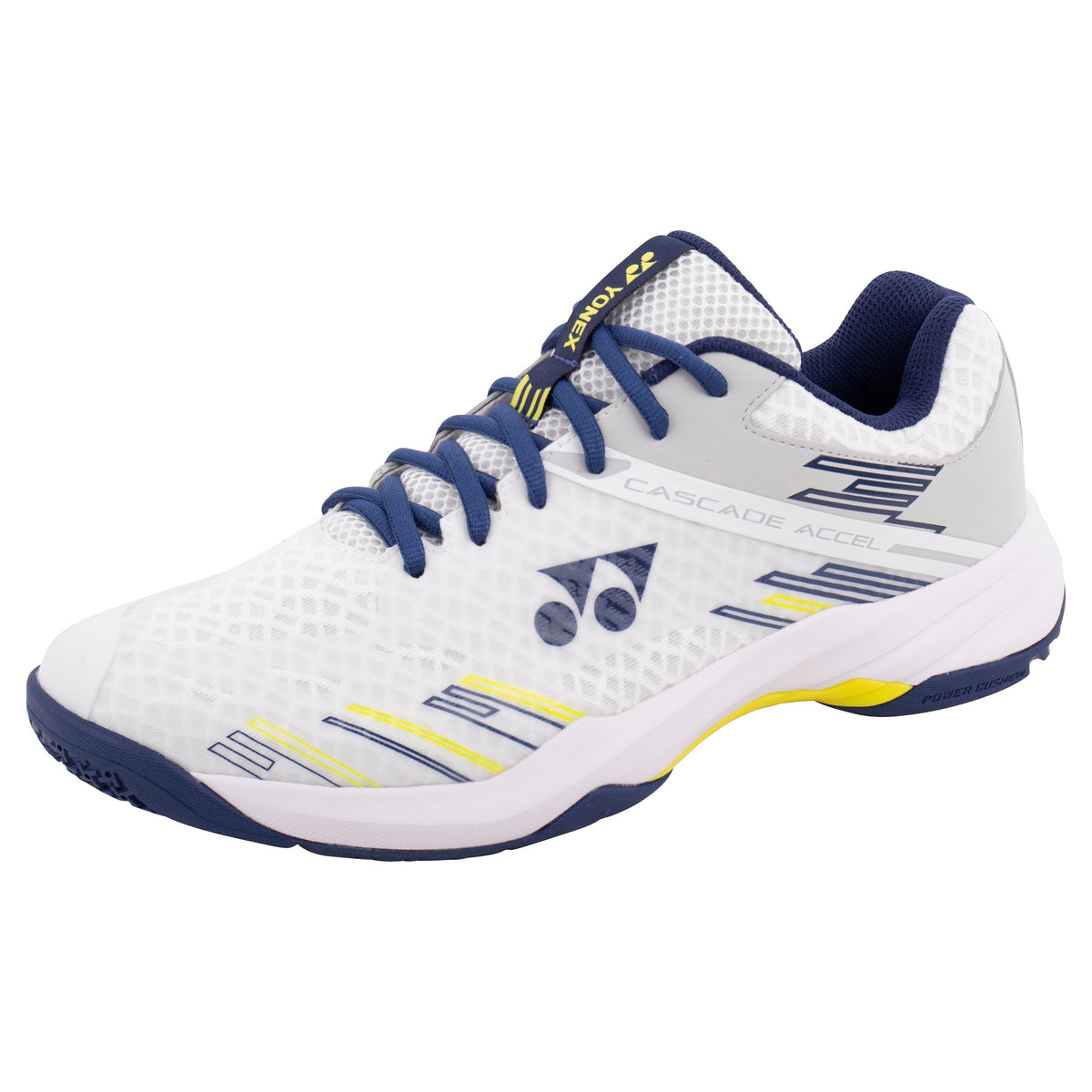 Yonex Power Cushion Cascade Accel Badminton Shoes - White/Navy (SHBCA1EX) Badminton Shoes Yonex